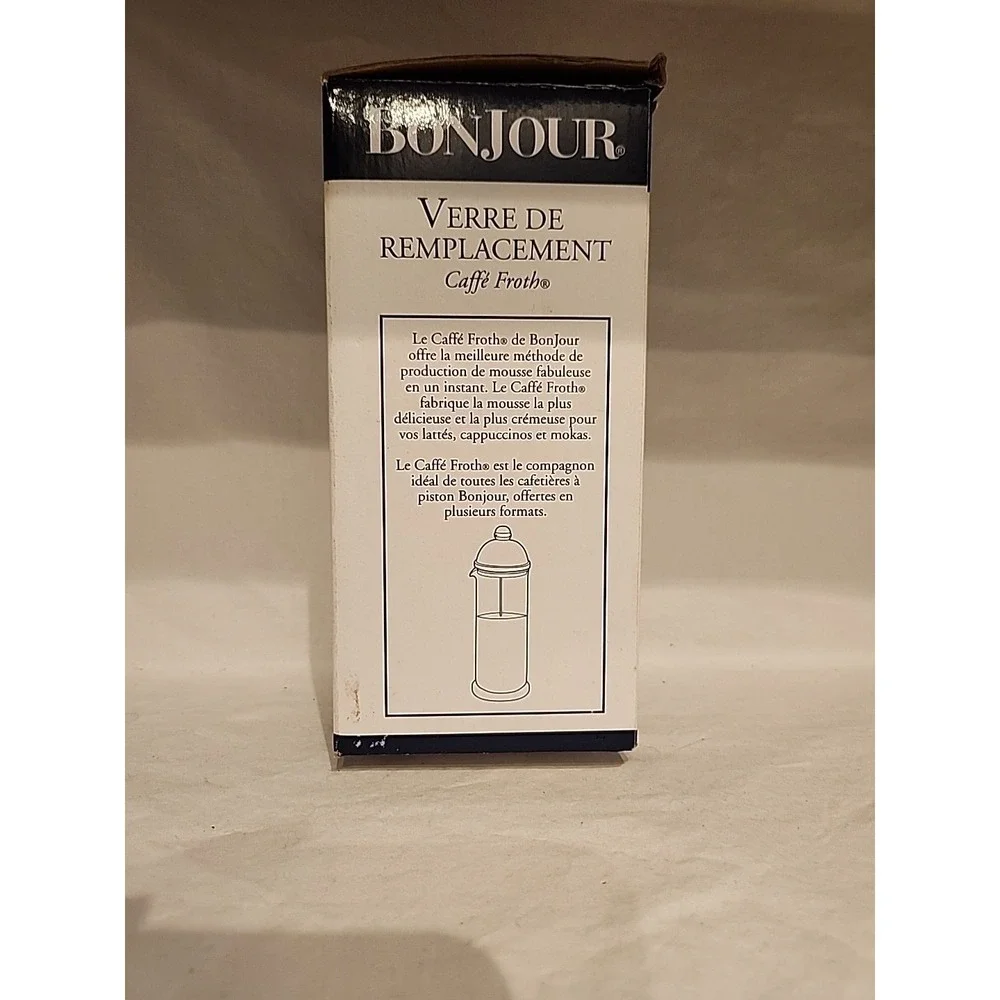 BONJOUR Caffe Froth Replacement Glass 450 Ml Never Used In Open Box